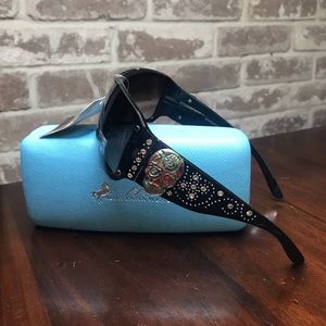 Montana West Sugar Skull Rhinestone Sunglasses